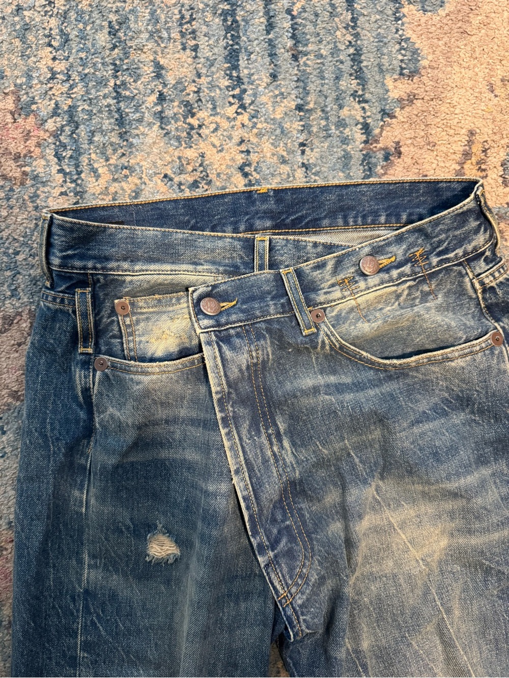 R13 Crossover Distressed Jeans - Picture 7 of 10